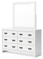 Binterglen - Dresser And Mirror - White