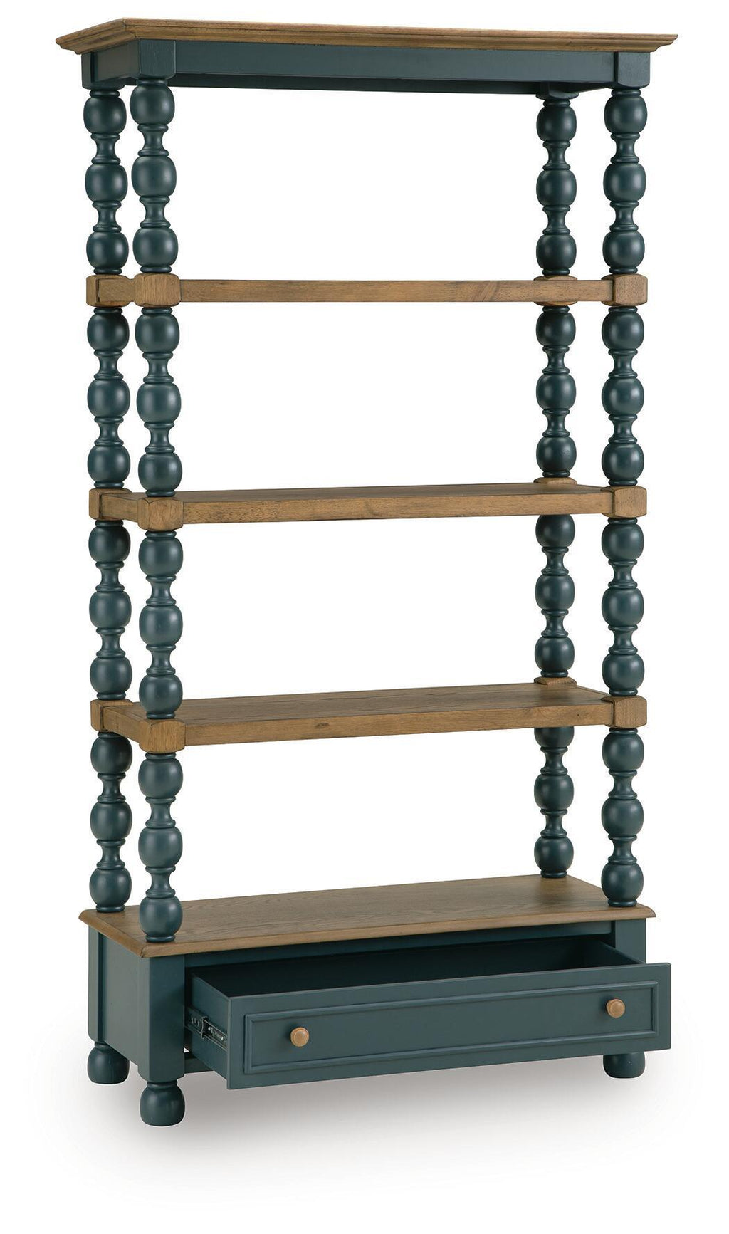 Finnworth - Bookcase - Blue / Brown