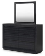 Londer - Dresser And Mirror - Black