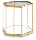 Veerwick - Accent Cocktail Table - Gold Finish