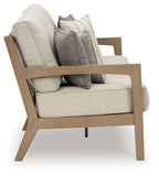 Hallow Creek - Sofa With Cushion - Driftwood