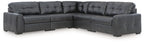 Brindley Pier - 5-Piece Sectional - Fog