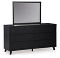 Danziar - Dresser And Mirror - Black