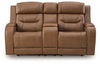 Knightington - Power Reclining Loveseat With Audio Seating