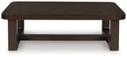 Breckington - Rectangular Cocktail Table - Dark Brown