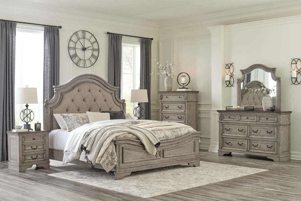 Lodenbay - Dresser, Mirror - Antique Gray