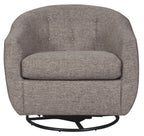 Upshur - Swivel Glider Accent Chair - Taupe