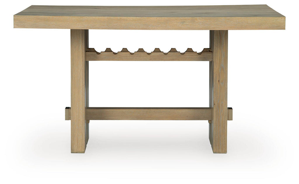 Lasinger - 5 Pc. - Counter Height Dining Table And 4 Barstools - Light Brown