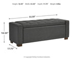 Cortwell - Storage Bench - Gray