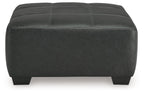 Brixley Pier - Oversized Accent Ottoman - Graphite