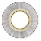 Dallmen - Accent Mirror - Black / Gold Finish
