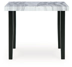 Mervannie - Square Dining Room Counter Table - Gray / Black
