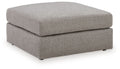 Lindon - Oversized Accent Ottoman - Smoke