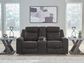 Brysonview - Double Reclining Loveseat With Console - Charcoal