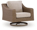 Laguna Heights - Swivel Lounge With Cushion - Beige