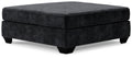 Lavernett - Oversized Accent Ottoman - Charcoal