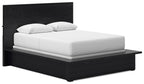 Londer - Queen Panel Bed - Black
