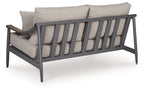 Ocean Beach - Loveseat With Cushion - Gray