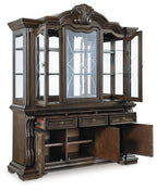 Maylee - Dining Buffet And Hutch - Dark Brown