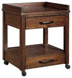 Baldridge - Printer Stand - Rustic Brown