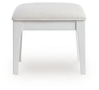 Chalanna - Vanity Stool - White