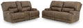 Beckley Place - 2 Pc. - Power Reclining Sofa And Loveseat - Earth