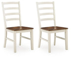 Brinfern - Dining Room Side Chair (Set of 2) - Brown / Antique White