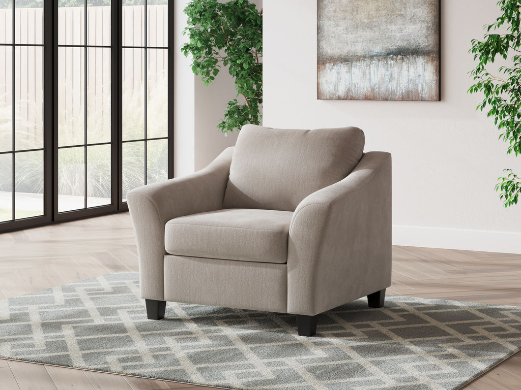 Willarae - 2 Pc. - Chair And A Half, Ottoman - Taupe