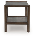 Kallenny - Rectangular End Table - Brown / Gray