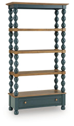 Finnworth - Bookcase - Blue / Brown