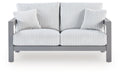 Hurley Park - Loveseat With Cushion - Gray