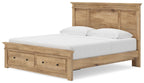 Makidern - Panel Storage Bed With Storage Footboard