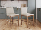 Isanti - Upholstered Barstool (Set of 2) - Light Brown
