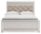 Altyra - Queen Panel Bed With Roll Slats - White