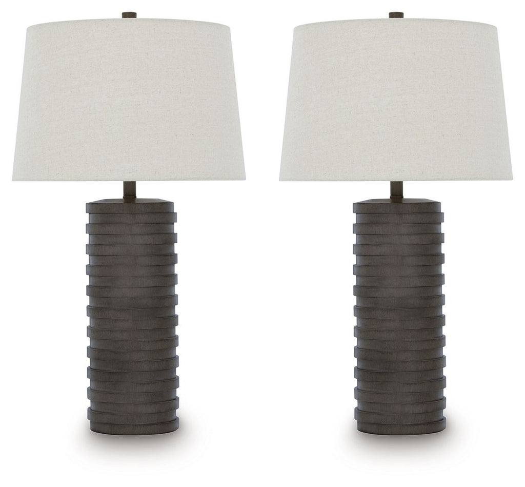 Neilett - Poly Table Lamp (Set of 2) - Antique Brown