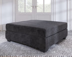Lavernett - Oversized Accent Ottoman - Charcoal