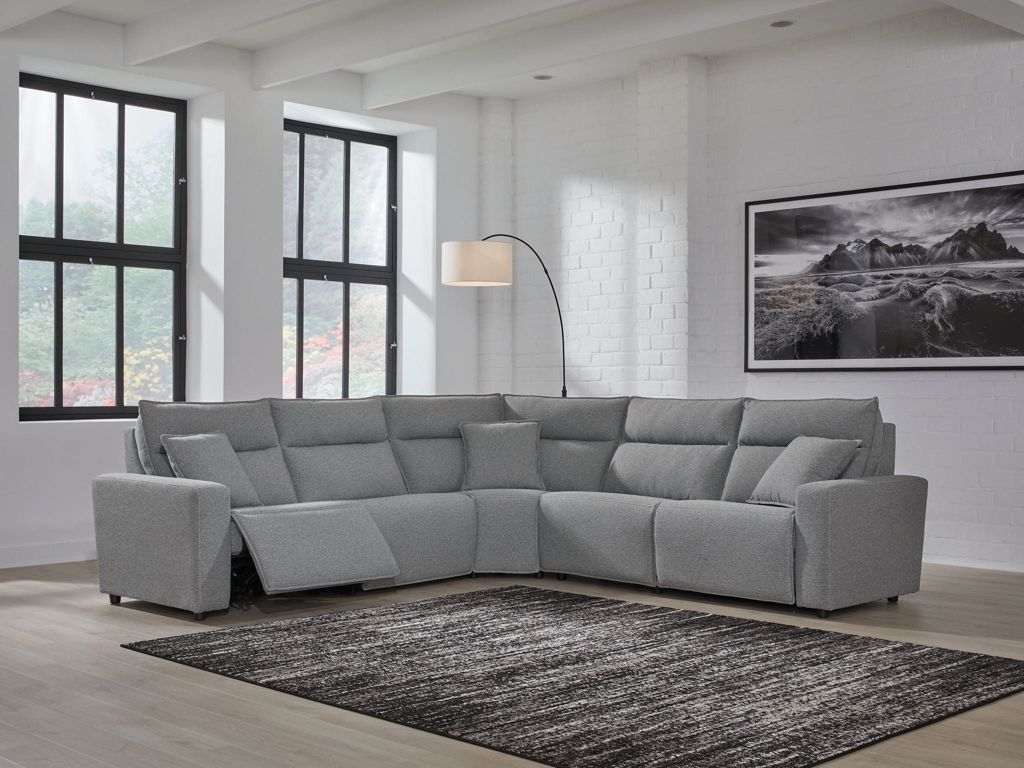 Modmax II - Reclining Sectional - Salt And Pepper