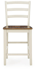 Brinfern - Barstool (Set of 2) - Brown / Antique White