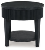 Marstream - Round End Table - Black