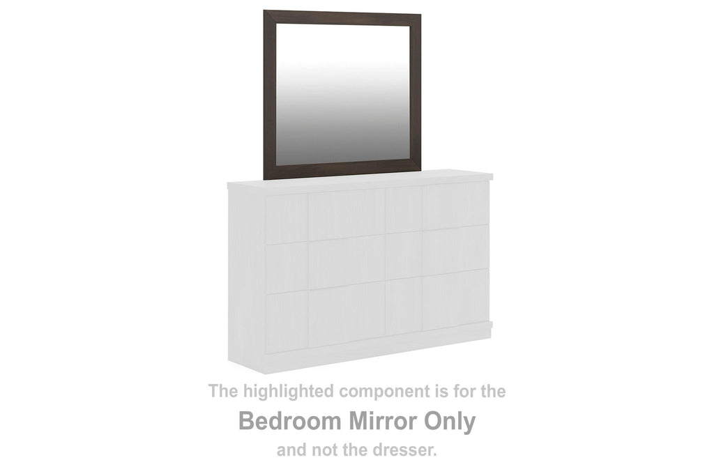 Shaehartin - Bedroom Mirror - Dark Brown