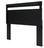 Finch - Queen Panel Headboard - Black