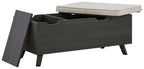 Yarlow - Storage Bench - Dark Gray