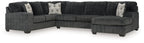 Hollyview - 3-Piece Sectional With Raf Corner Chaise - Shadow