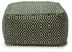 Abacy - Pouf - Green / Ivory