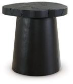 Wimbell - Round End Table - Black