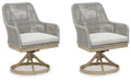Seton Creek - Swivel Chair With Cushion (Set of 2) - Gray