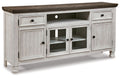 Havalance - Extra Large TV Stand - 4 Doors - Brown / Beige