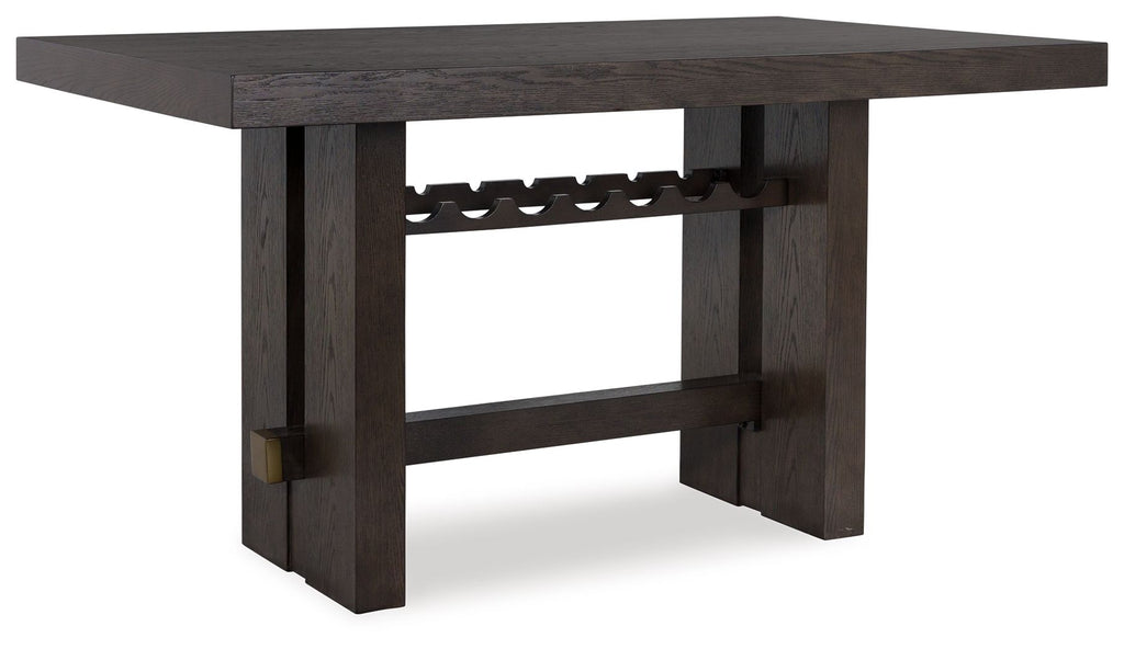Burkhaus - Rectangular Dining Room Counter Table - Dark Brown