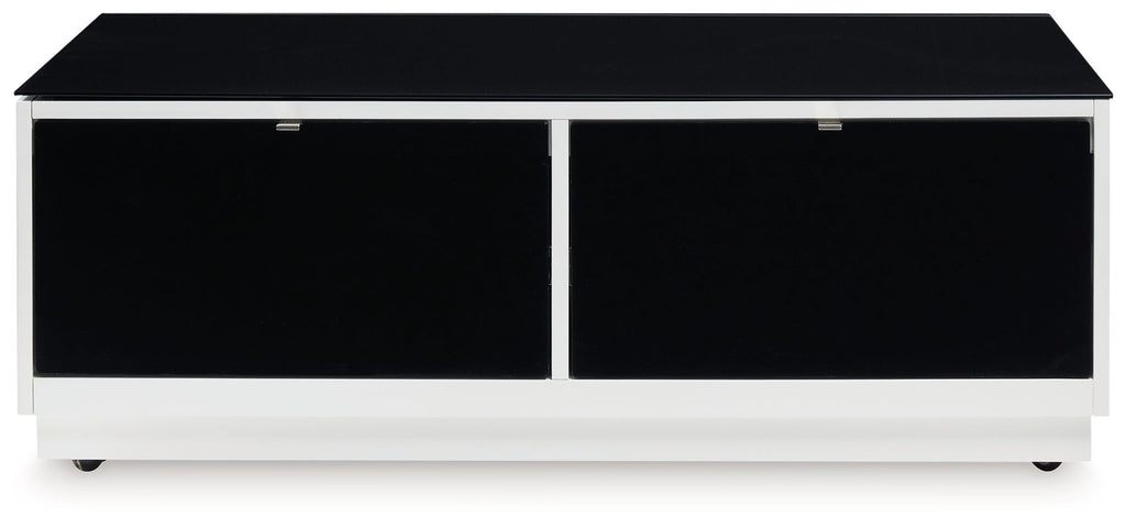Gardoni - Rectangular Cocktail Table - White / Black