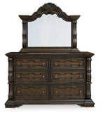 Maylee - Dresser And Mirror - Dark Brown
